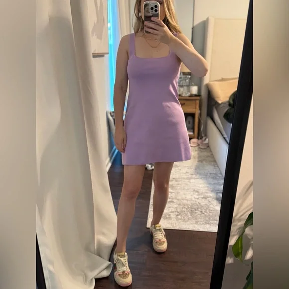 ZARA Casual Cute Lavender Sleeveless Summer Spring Dress - Picture 5 of 12